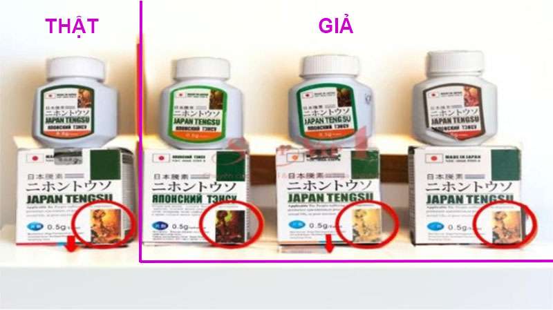 Phân biệt thuốc cường dương Japan Tengsu thật giả Phân biệt thuốc cường dương Japan Tengsu thật giả